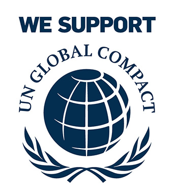 Logo mark of WE SUPPORT UN GLOBAL COMPACT