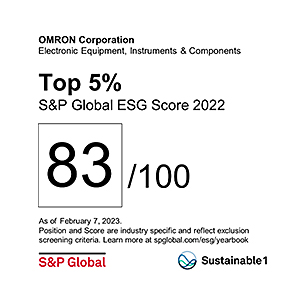 Top 5% S&P Global ESG Score 2022 83/100